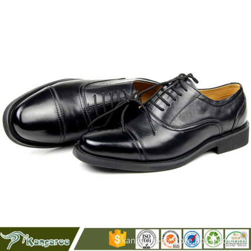 2016 Men Goodyear Welted Security Guard Uniform Shoes